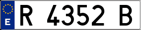 Trailer License Plate